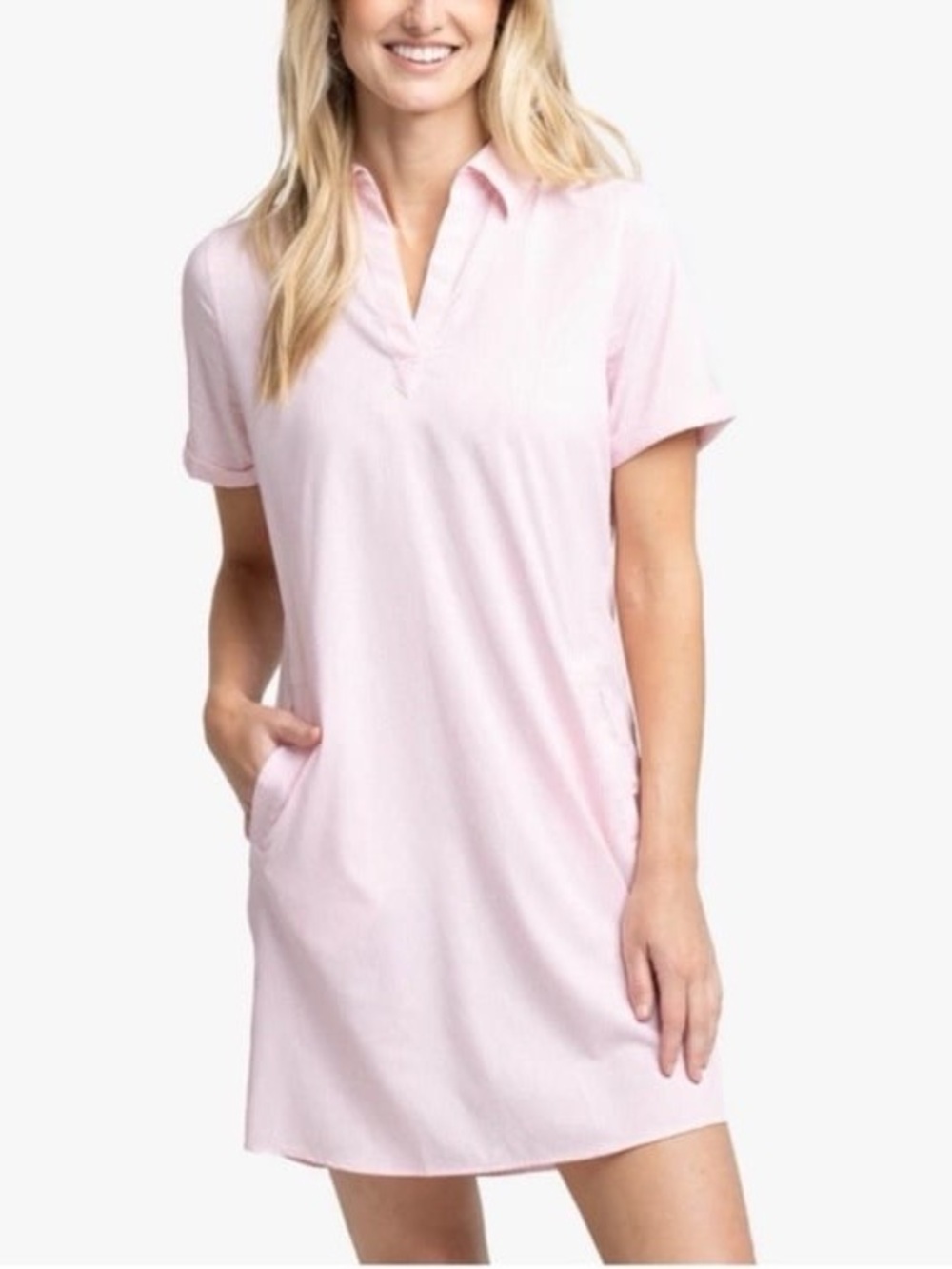 Southern Tide Pink Striped Beach Cover Up Dress | Women’s Size XL